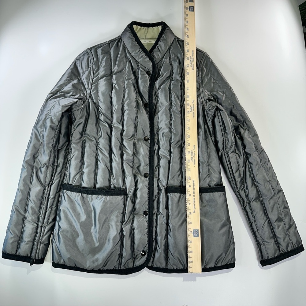 Sharpee Vintage Quilted Down Jacket Utility Snap Front - Picture 10 of 12